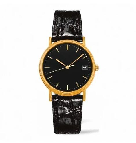 Luxury New Watch Rose Beauty Mens Mechanical Automatic Black Leather Fashion Watches