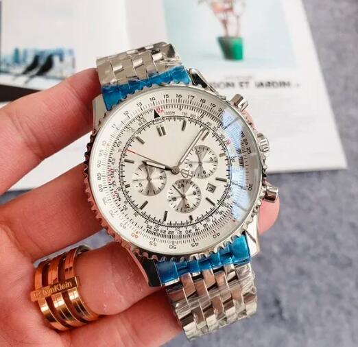 Luxury New Mens Mechanical Watch Automatic Black Blue Leather Sport Watches