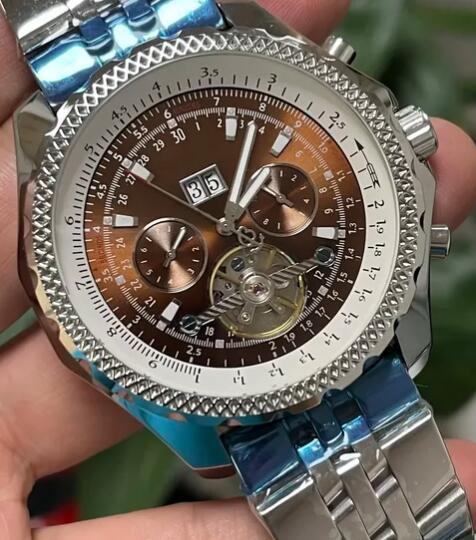 Luxury New Mens Mechanical Watch Black Blue Automatic Tourbillion Sport Watches