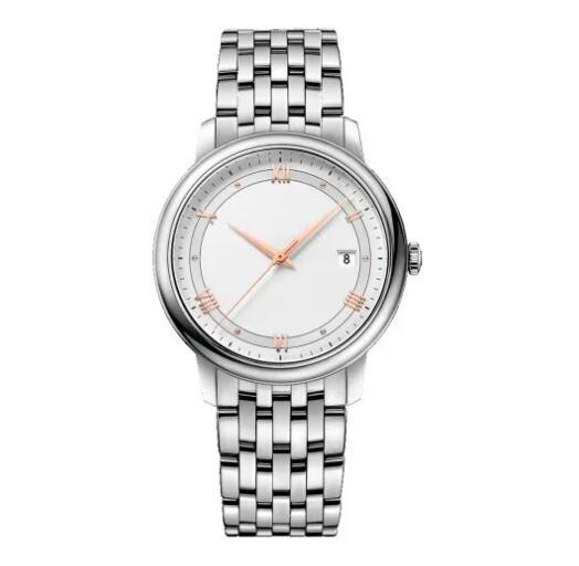 Luxury New Mens Watch Saucer Flying Simple Mechanical Automatic Black Brown Leather Fashion Watches