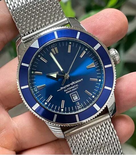 Luxury New Automatic Watch for Men Mechanical Stainless Steel Silver Rose Gold SuperOcean Black Blue Ceramic With Date
