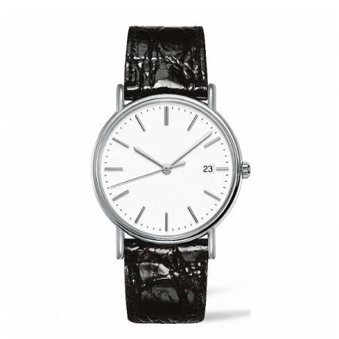 Luxury New Watch Rose Beauty Mens Mechanical Automatic Black Leather Fashion Watches