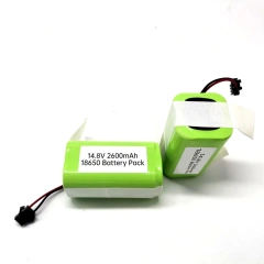 14.8V 2600mAh 18650 Lithium Battery Pack for Robot Vacuum Cleaner