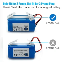 14.8V 2600mAh Rechargeable Battery Replacement Shark Ion RVbat700