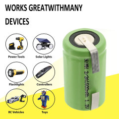 2/3A 1.2V 1600mAh NiMH Electric Razors toothbrushes Battery