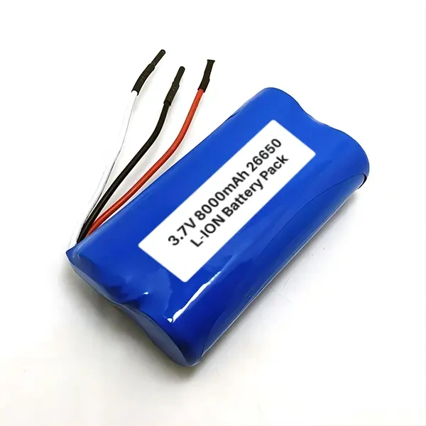 3.7V 8000mAh 26650 Lifepo4 Battery Pack for Flashlight