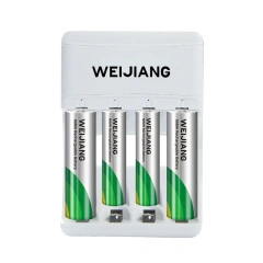 4-slot USB Battery Charger For AA/AAA NiCd NiMh battery