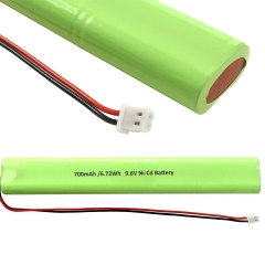 9.6v 700mAh Ni-CD Emergency Exit Light Battery