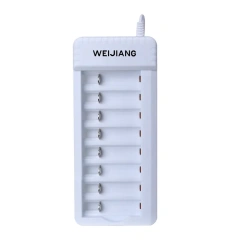 8-slot Standard USB Battery Charger