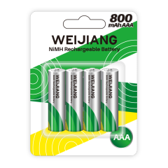 800mAh AAA NiMH Rechargeable Battery
