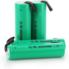 AA 1.2V 2000mAh NiMH Rechargeable Battery for Shavers, Trimmers