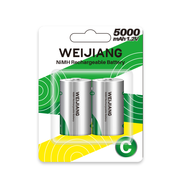 C Size 5000mAh NiMH Rechargeable Battery – 1.2V High Capacity Cell
