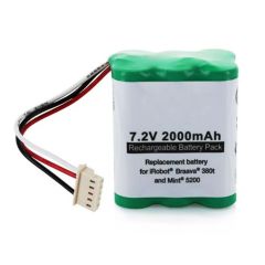 High-Capacity 7.2V 2000mAh Ni-MH Battery for iRobot® Mint® 5200 and Braava® 380t