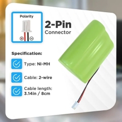 Ni-MH AA 6V 900mAh Led Solar Light Remote Control Toy Car Replacement Batteries