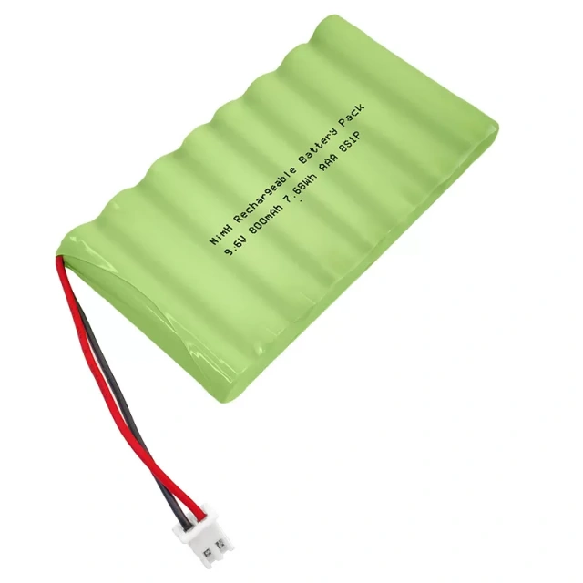 9.6V 800mAh 8S1P AAA NiMH Rechargeable Battery for Toys & Solar Lights