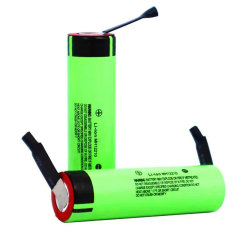 Lithium 3.7V 3400mAh 18650 Battery with Welded Nickel Tabs