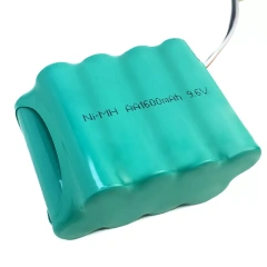 NiMH 9.6V 1600mAh AA 8S1P Rechargeable Battery Pack for Medical Equipment & Power Tools