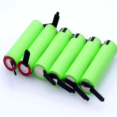 Lithium 3.7V 3400mAh 18650 Battery with Welded Nickel Tabs