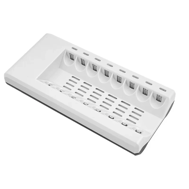 AA AAA 1.2V NiMH Battery 8-Slot Red Light Fast Charger
