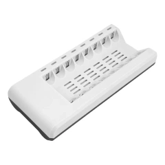 AA AAA 1.2V NiMH Battery 8-Slot Red Light Fast Charger