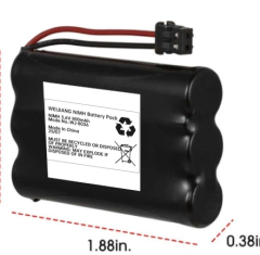 AAA Battery 3.6 Volt 800mah Nimh Ultralast Cordless Phone Battery for zte