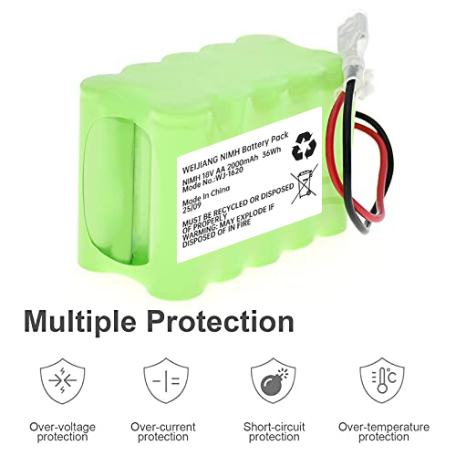 Replacement Battery for Shark Euro-Pro XB780N SV780N SV760 | 18V 2000mAh Long-Lasting NiMH Battery Pack Weijiang