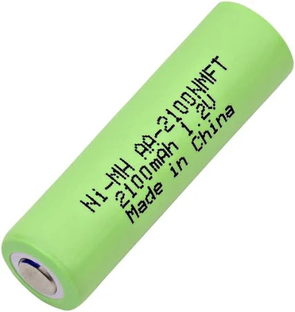 AA 2100mAh NiMH Flat-Top Industrial Cell | Tabs/Leads Customization
