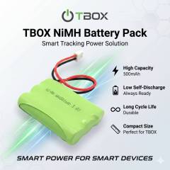 Compact T-Box Backup Power OEM 3.6V 500mAh Ni-MH Battery