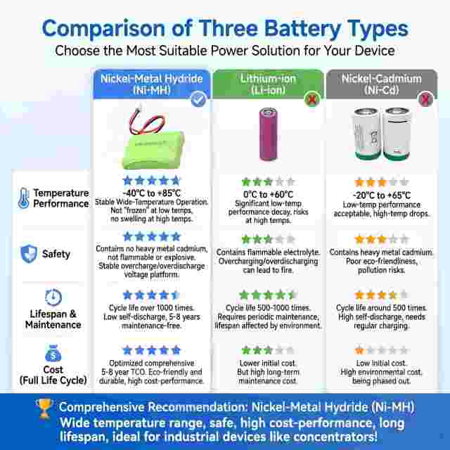 Compact T-Box Backup Power OEM 3.6V 500mAh Ni-MH Battery