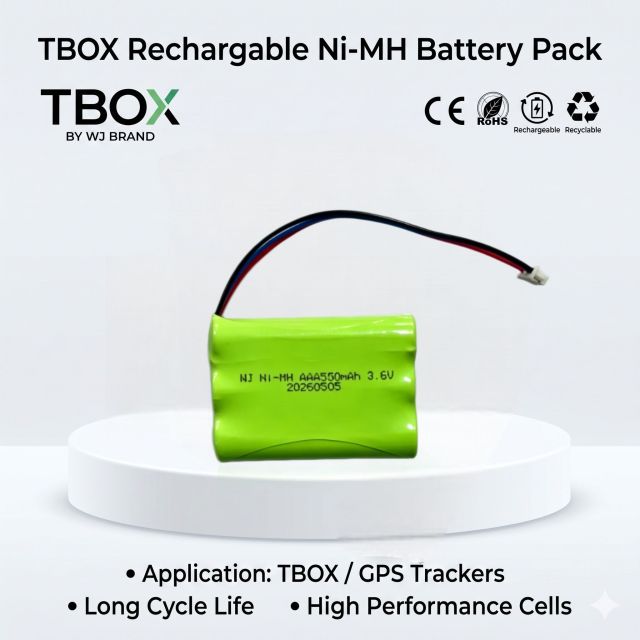OEM 3.6V 550mAh AAA Ni-MH Battery Pack for Automotive T-Box eCall