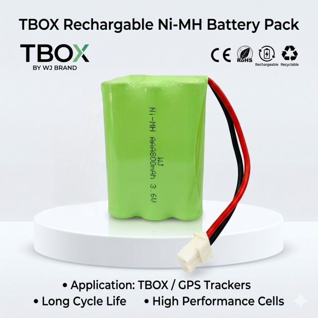 High Capacity T-Box & eCall Power OEM 3.6V 800mAh Ni-MH Battery Pack