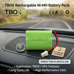 High Capacity T-Box & eCall Power OEM 3.6V 800mAh Ni-MH Battery Pack