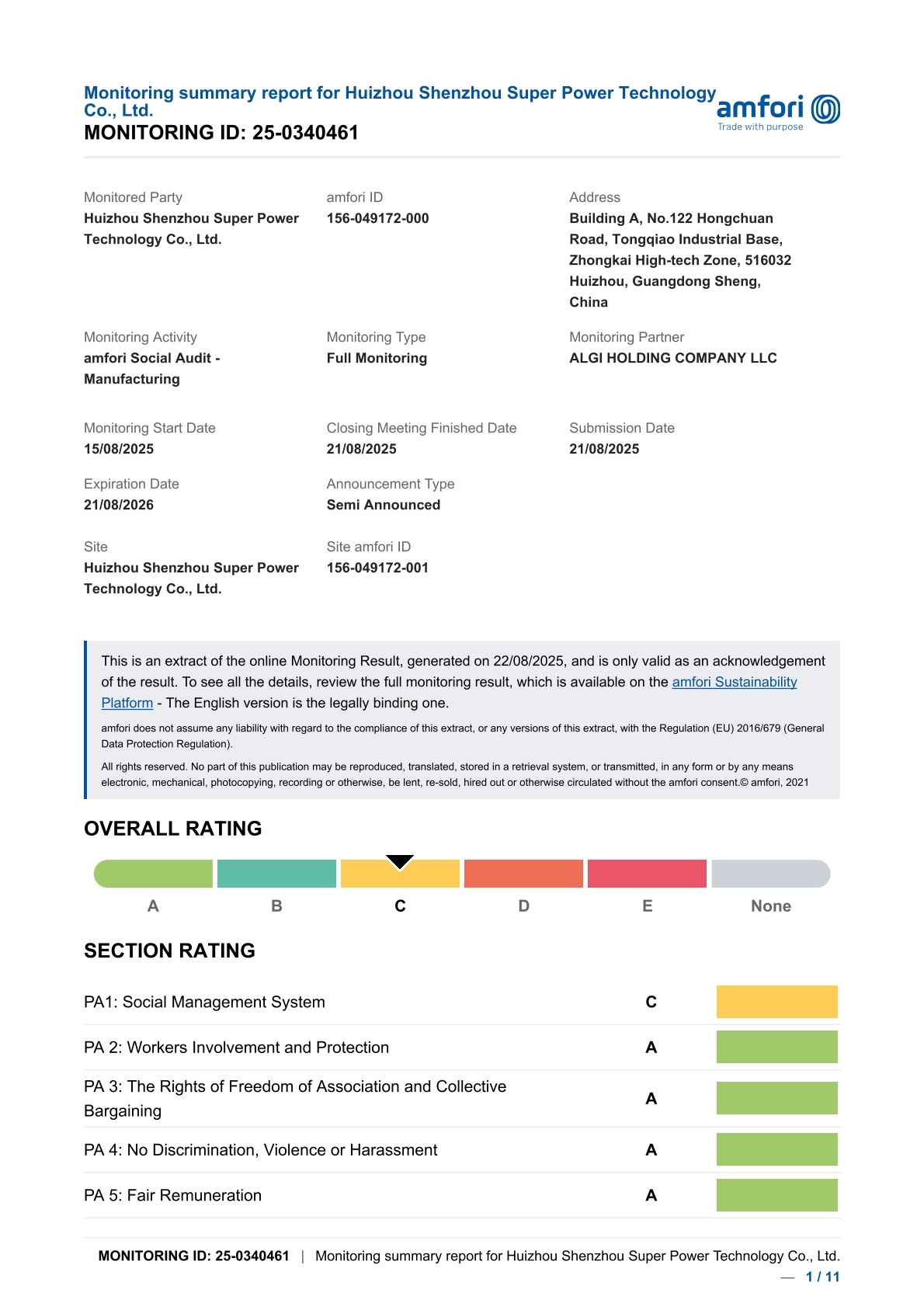 BSCI Audit