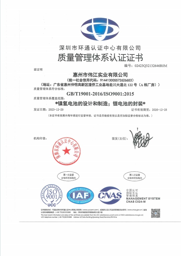 ISO9001 Certificate