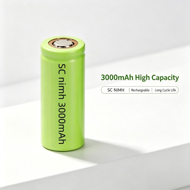 SC 3000mAh 1.2V Ni‑MH Rechargeable Battery Sub‑C Cell WJ H‑SC3000P for Power Tool RC Toy