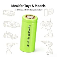 SC 3000mAh 1.2V Ni‑MH Rechargeable Battery Sub‑C Cell WJ H‑SC3000P for Power Tool RC Toy