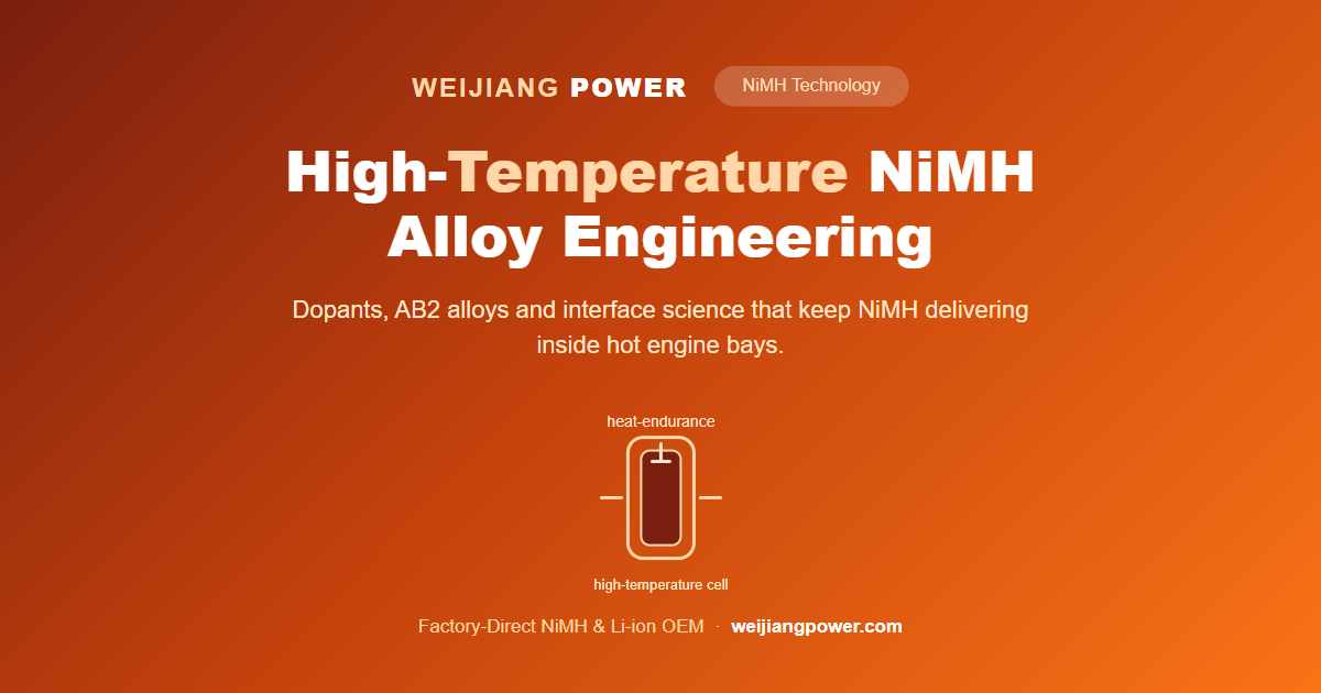 High-temperature NiMH cell cycling