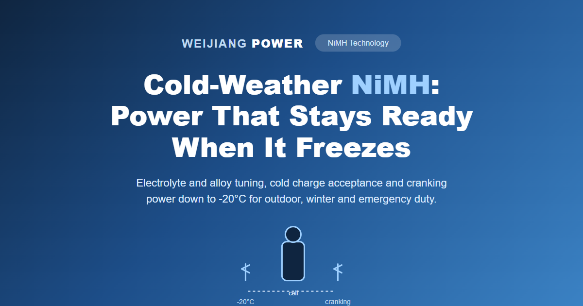Cold-weather NiMH battery cranking power