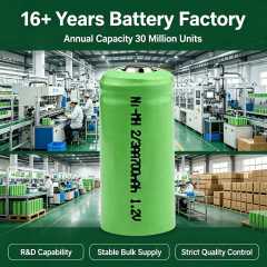 2/3AA Ni-MH Rechargeable Battery 700mAh 1.2V Cylindrical Cell | Weijiang Power OEM Battery Factory