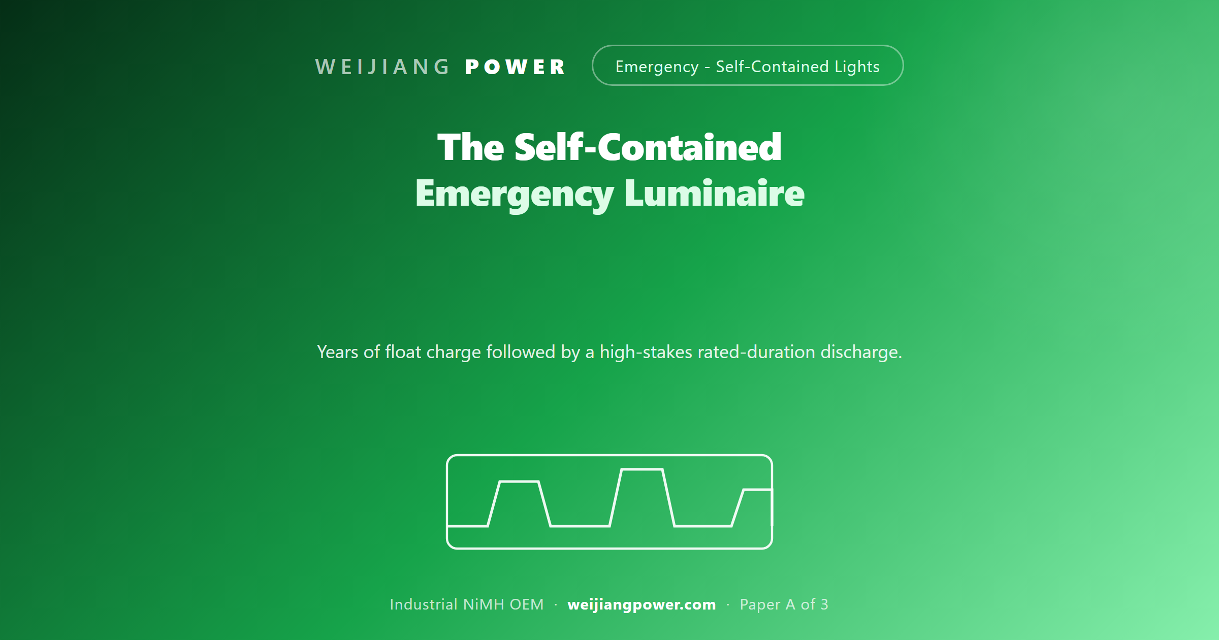 self contained emergency luminaire battery float charge rated duration discharge IEC 60598-2-22