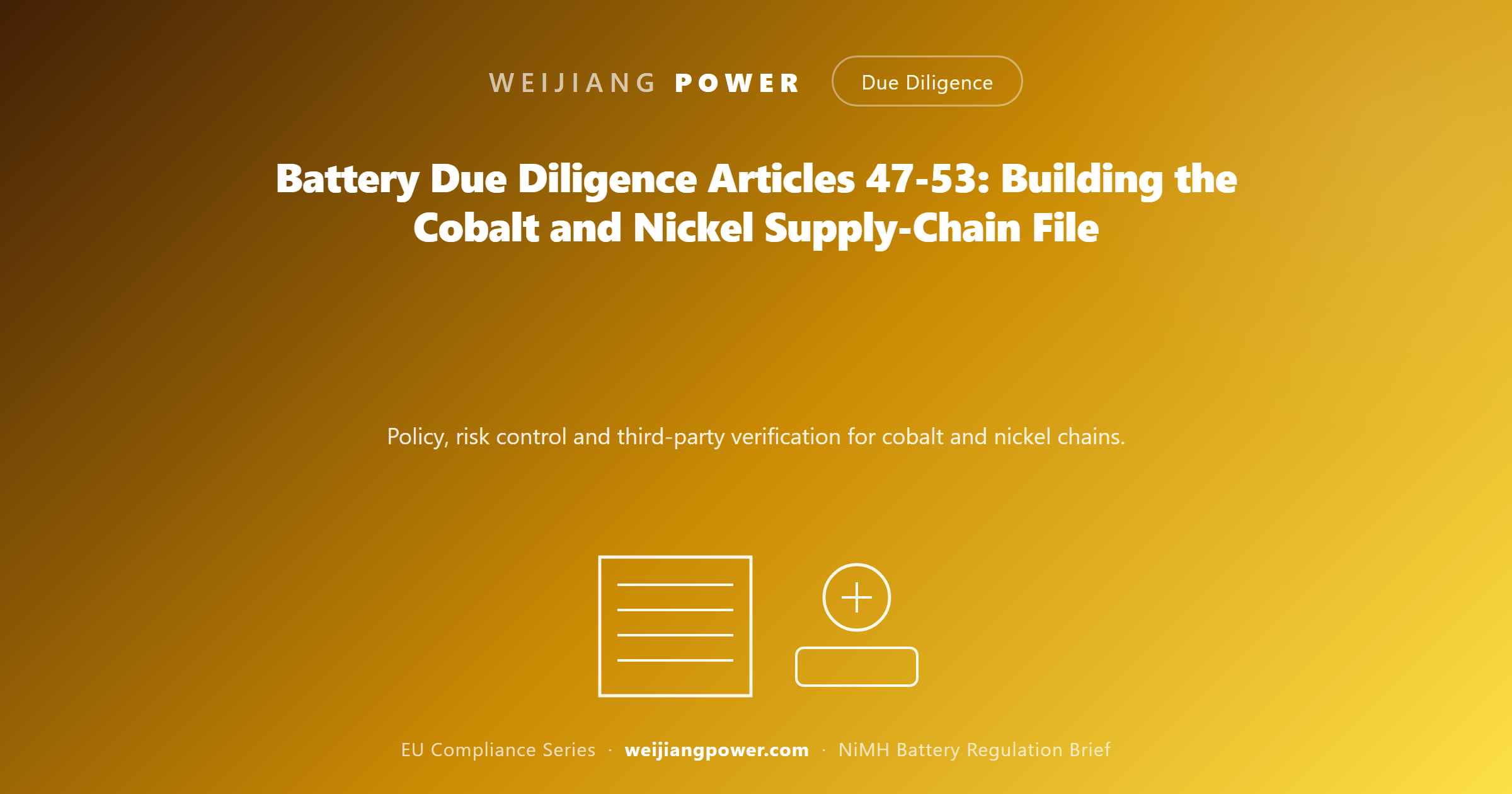 battery supply chain due diligence articles 47 to 53 cobalt nickel graphite policy