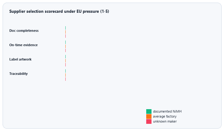 animated supplier selection scorecard comparing documented average and unknown suppliers