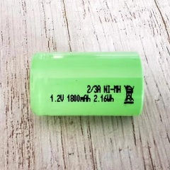 2/3A Ni-MH Rechargeable Battery 1800mAh 1.2V High Capacity Cylindrical Cell | Weijiang Power OEM Battery Factory