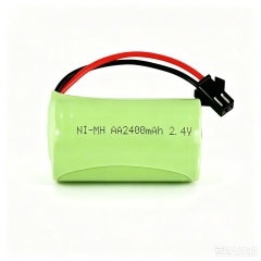 AA Ni-MH Rechargeable Battery Pack 2400mAh 2.4V with Custom Connector | Weijiang Power OEM Battery Factory