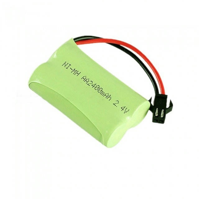 AA Ni-MH Rechargeable Battery Pack 2400mAh 2.4V with Custom Connector | Weijiang Power OEM Battery Factory