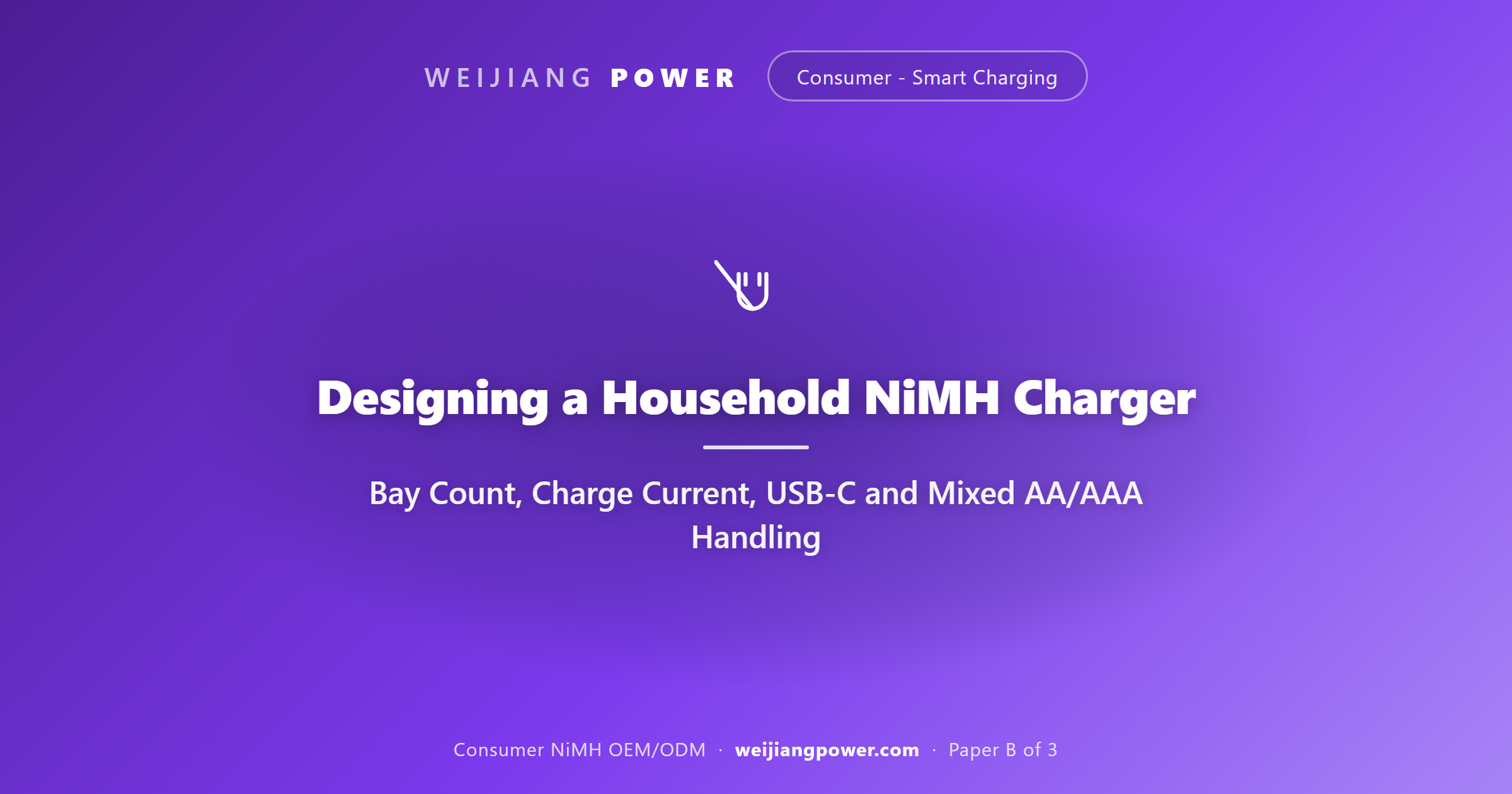 household NiMH AA AAA charger design bay count charge current USB C independent channels retail
