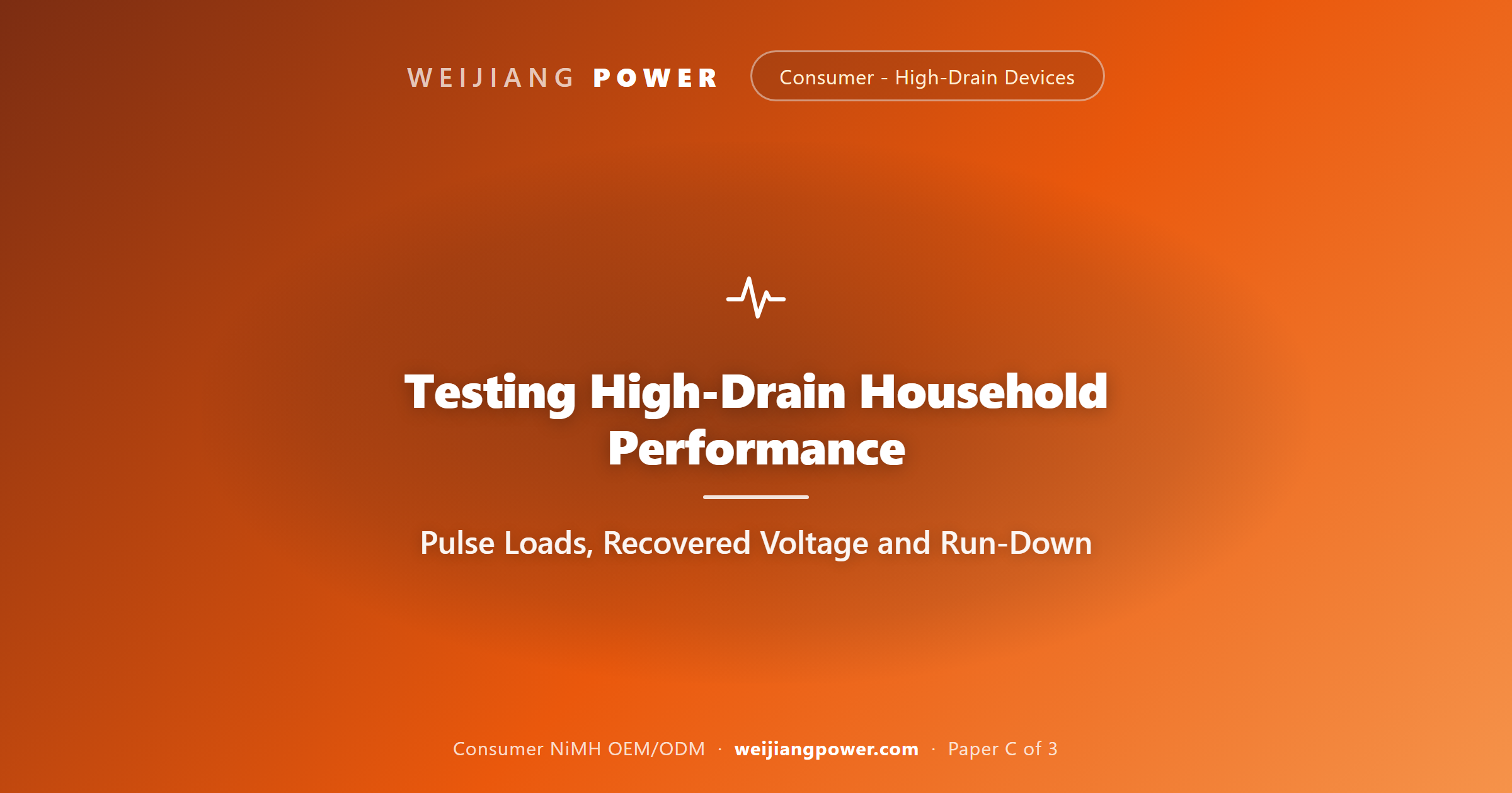 laboratory pulse load testing of NiMH versus alkaline AA high drain recovered voltage internal resistance run down curve