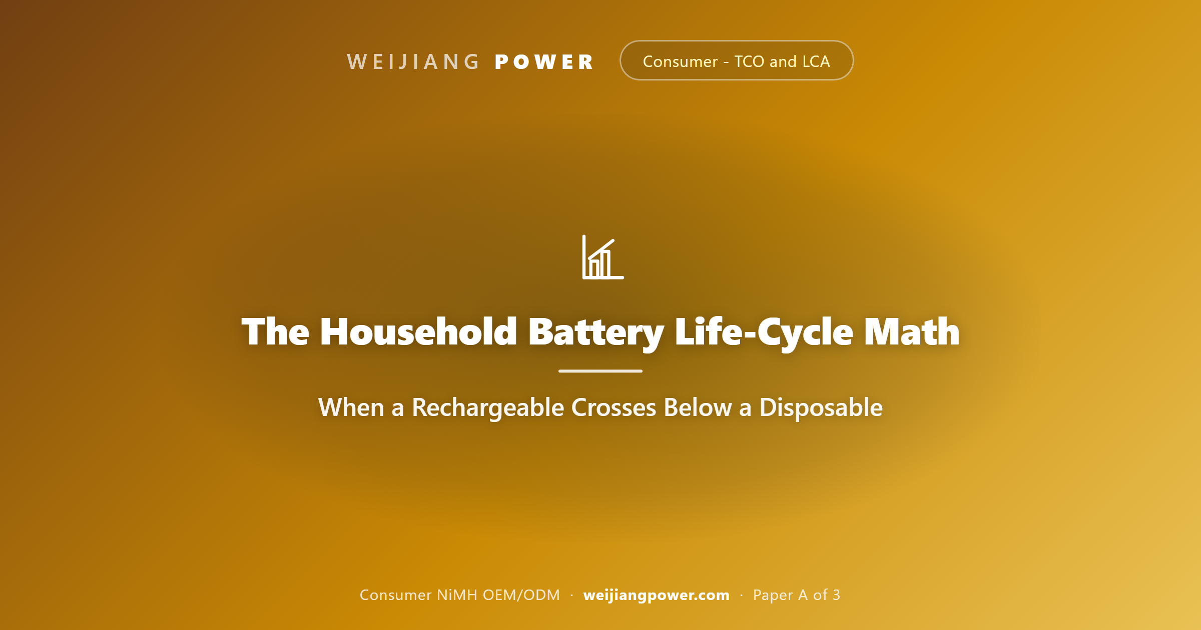 life cycle assessment LCA of rechargeable NiMH versus disposable alkaline AA break even cycles cumulative impact