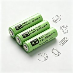 4/5 AAA Ni-MH Rechargeable Battery 400mAh 1.2V Cylindrical Cell | Weijiang Power OEM Battery Factory