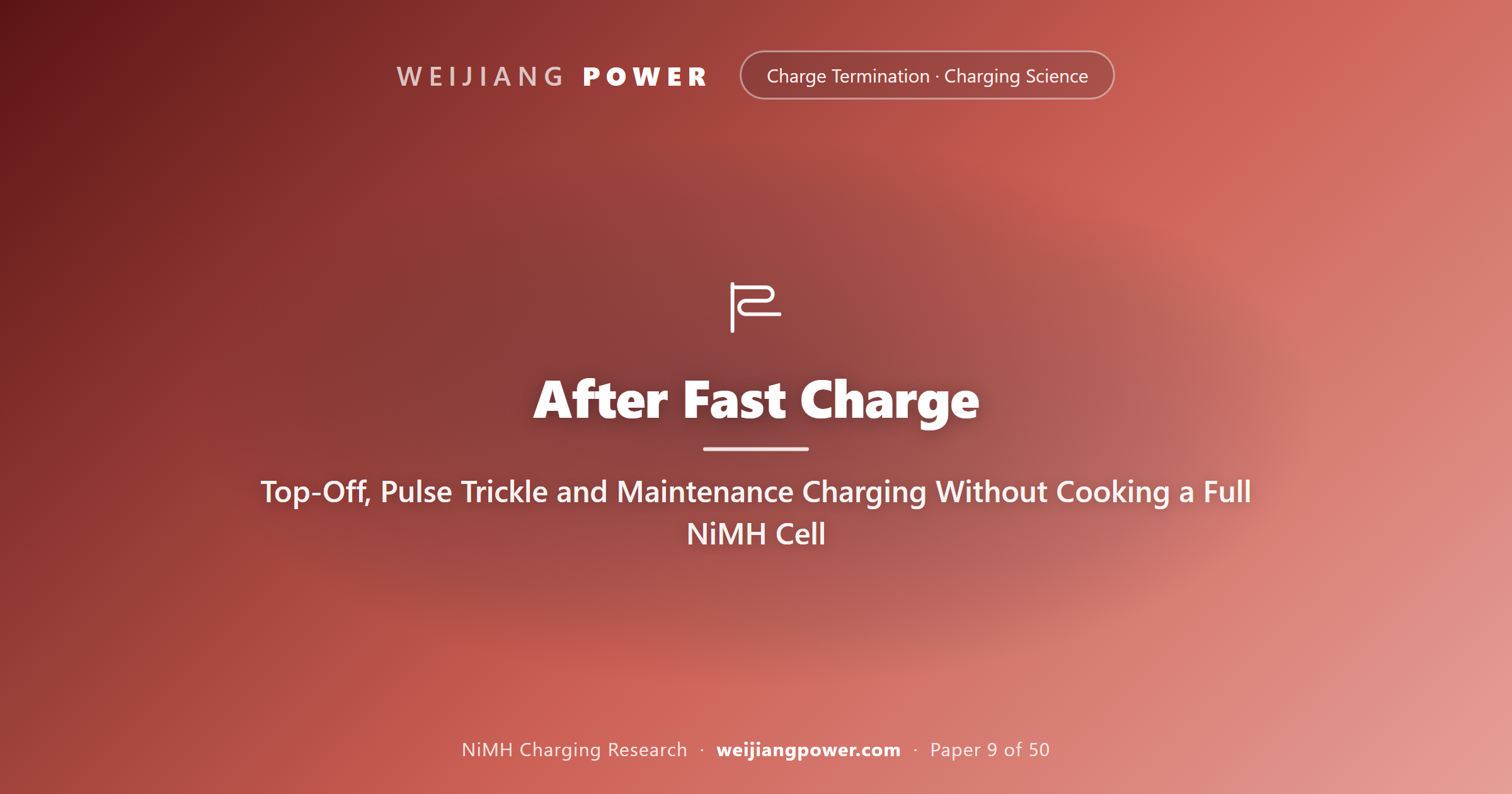After Fast Charge: Top-Off, Pulse Trickle and Maintenance Charging Without Cooking a Full NiMH Cell